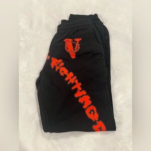 Mens Black and Red Sweatpants